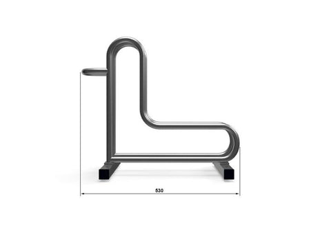 L-MODEL Fietsenrek 2 Fietsen RVS