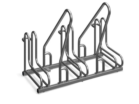 L-MODEL BARRIERE Fietsenrek 3 Fietsen RVS