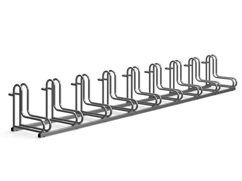 L-MODEL Fietsenrek 9 Fietsen RVS