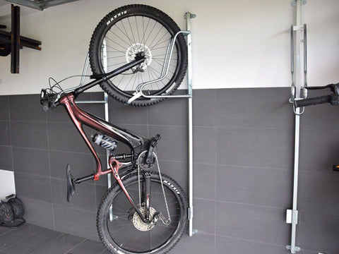 Fiets ophangsysteem 1 fiets voor brede banden RVS