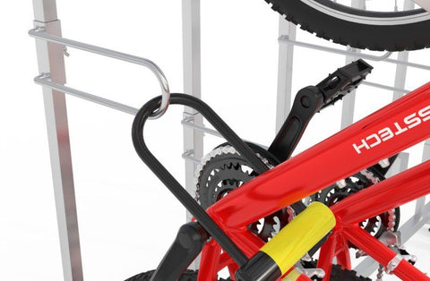 Fiets ophangsysteem 1 fiets voor brede banden MET HANDVAT