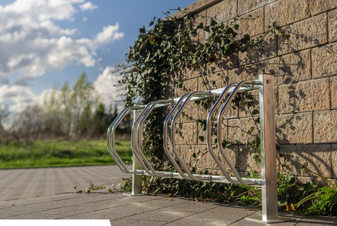 C-MODEL Grondfietsenrek 4 Fietsen GEGALVANISEERD STAAL