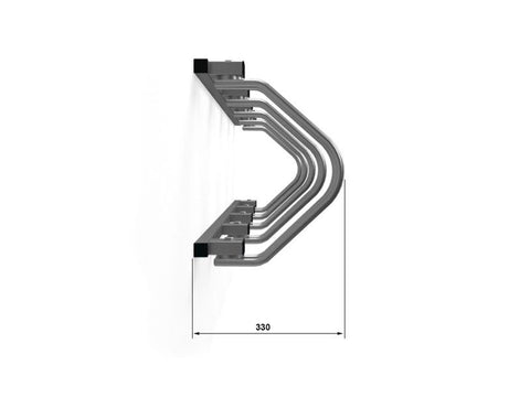 C-MODEL Wandfietsenrek 7 Fietsen GEGALVANISEERD GRAFIET