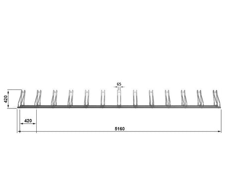 J-MODEL Fietsenrek 13 Fietsen GEGALVANISEERD ZWART